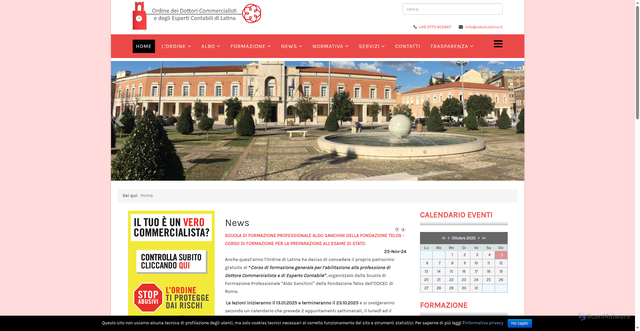 Security scan screenshot of https://www.odceclatina.it/