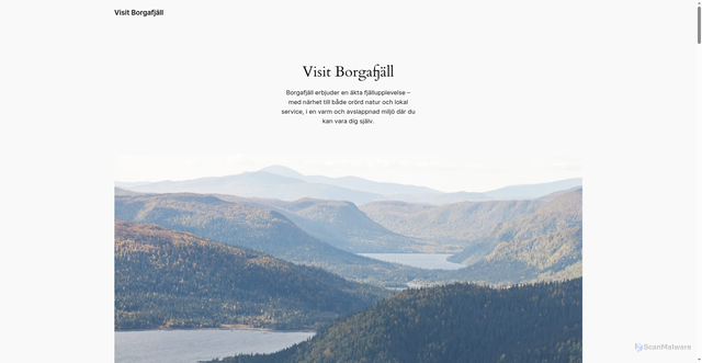 Security scan screenshot of https://borgafjall.se