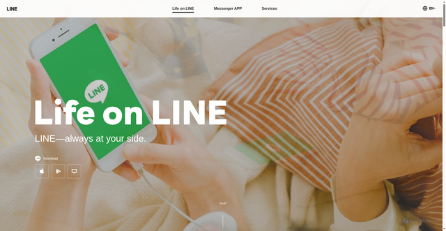 Security scan screenshot of https://line.naver.jp