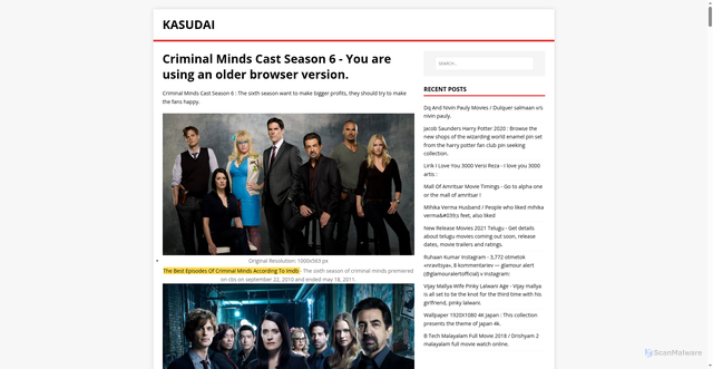 Security scan screenshot of https://dasukal.pages.dev/posts/criminal-minds-cast-season-6
