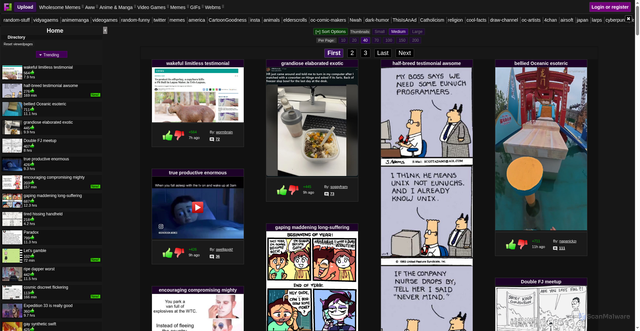 Security scan screenshot of https://funnyjunk.com
