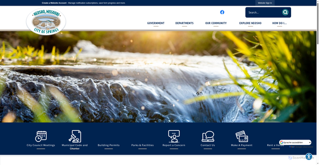 Security scan screenshot of https://neoshomo.gov/