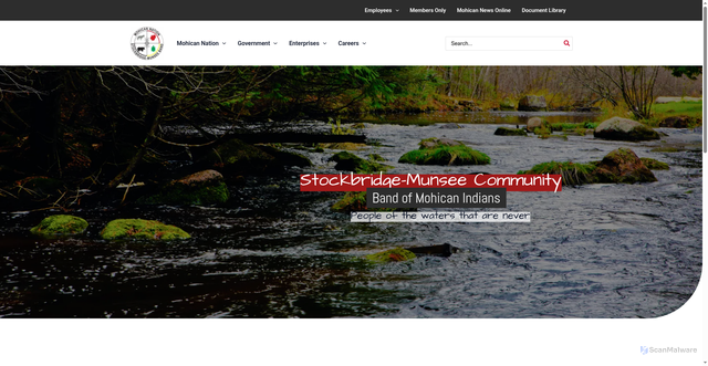 Security scan screenshot of https://mohican-nsn.gov/