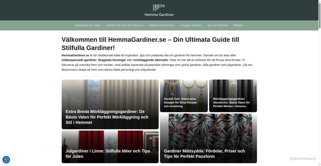 Security scan screenshot of https://hemmagardiner.se