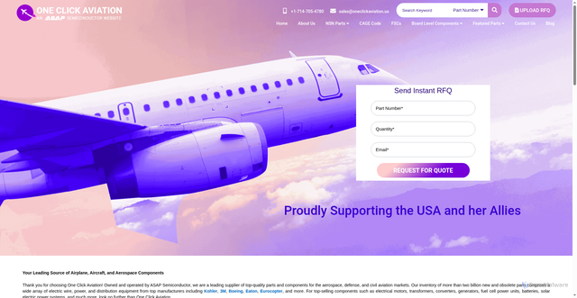 Security scan screenshot of https://oneclickaviation.us
