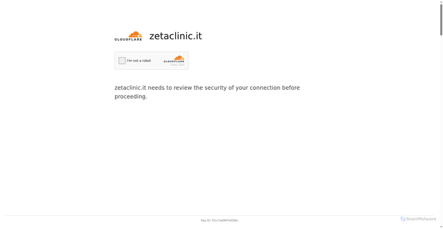 Security scan screenshot of https://zetaclinic.it/