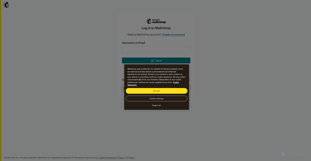 Security scan screenshot of https://us8.admin.mailchimp.com
