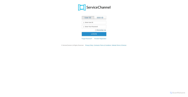 Security scan screenshot of https://prodpub.servicechannel.com