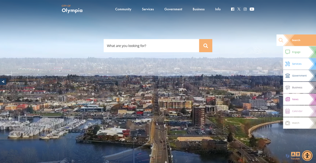 Security scan screenshot of https://olympiawa.gov/