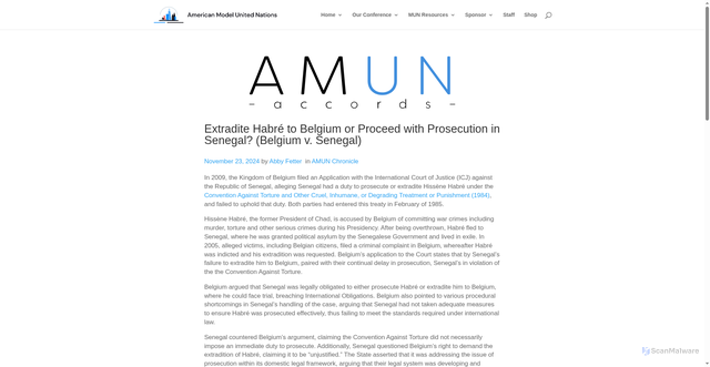 Security scan screenshot of https://www.amun.org/extradite-habre-to-belgium-or-proceed-with-prosecution-in-senegal-belgium-v-senegal/