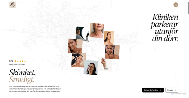 Security scan screenshot of https://beautyvan.se