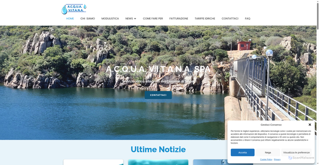 Security scan screenshot of https://acquavitana.com/