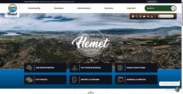 Security scan screenshot of https://hemetca.gov/