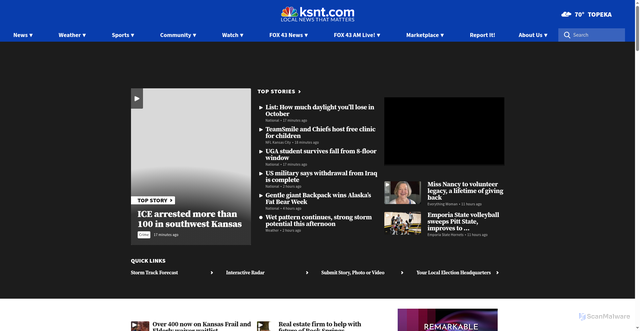 Security scan screenshot of https://ksnt.com