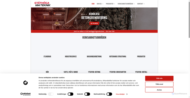 Security scan screenshot of https://stathoga.se/