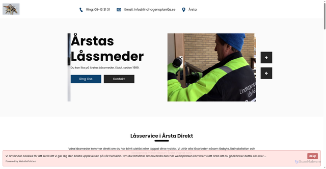 Security scan screenshot of https://lasjour-arsta.se