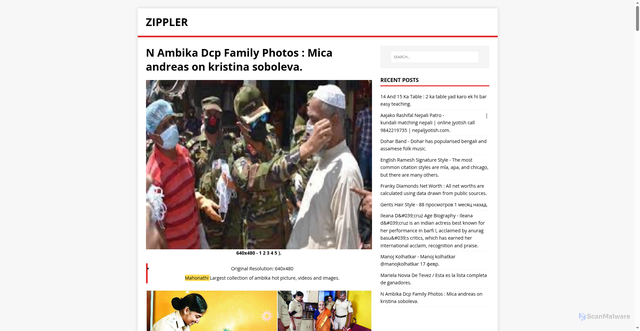 Security scan screenshot of https://relpiset.pages.dev/post/n-ambika-dcp-family-photos/