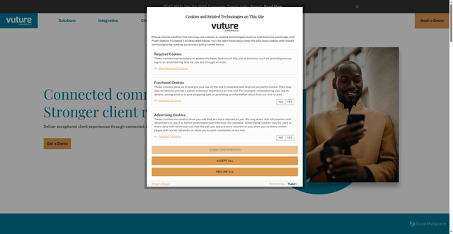Security scan screenshot of https://vx-email.com