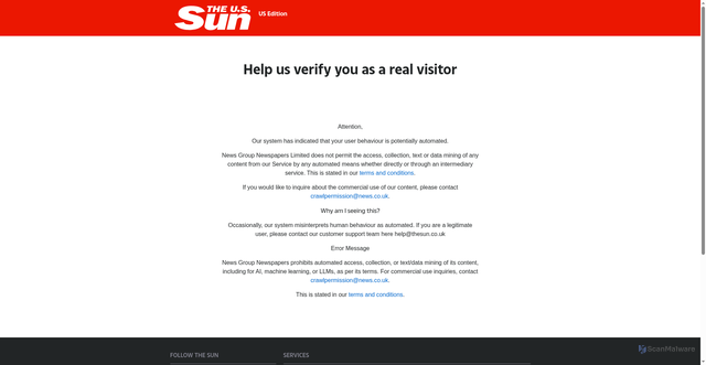 Security scan screenshot of https://www.the-sun.com/sport/football/team/94209/bayer-leverkusen/