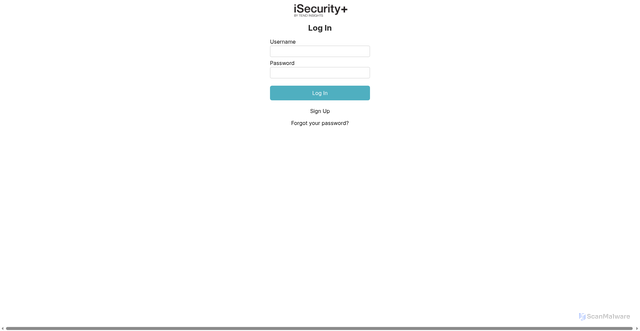 Security scan screenshot of https://app.isecurityplus.com