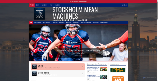 Security scan screenshot of https://meanmachines.se