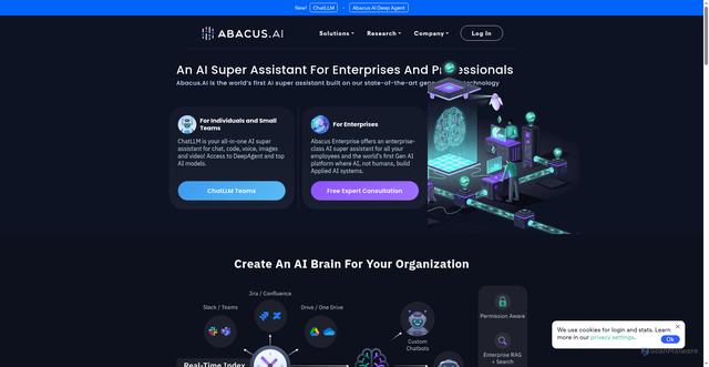 Security scan screenshot of https://abacus.ai