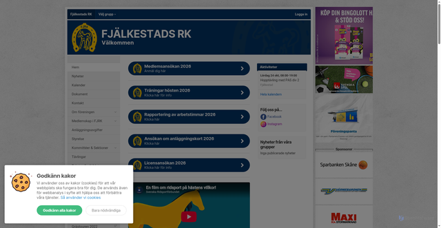 Security scan screenshot of https://fjrk.nu