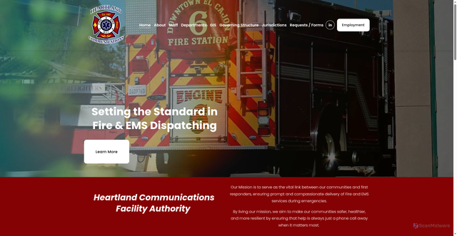 Security scan screenshot of https://www.hcfa911ca.gov/