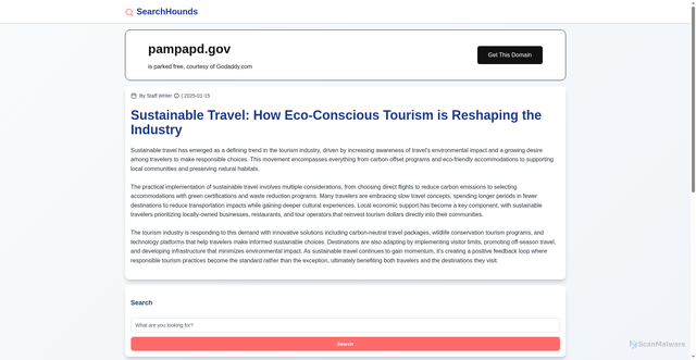 Security scan screenshot of https://pampapd.gov/