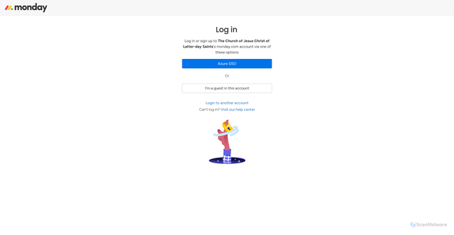 Security scan screenshot of https://churchofjesuschrist.monday.com