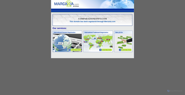 Security scan screenshot of http://comparazioneinfo.com/