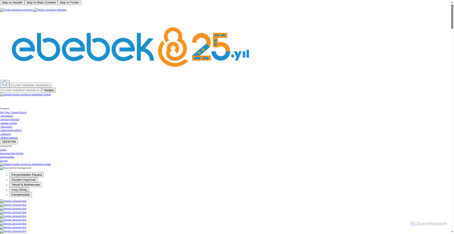 Security scan screenshot of https://e-bebek.com