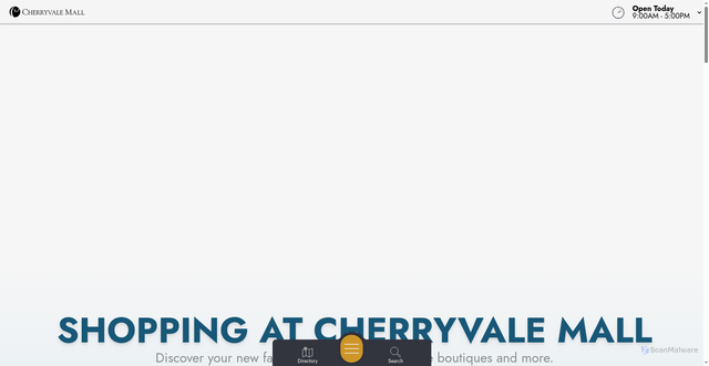 Security scan screenshot of https://www.shopcherryvalemall.com/