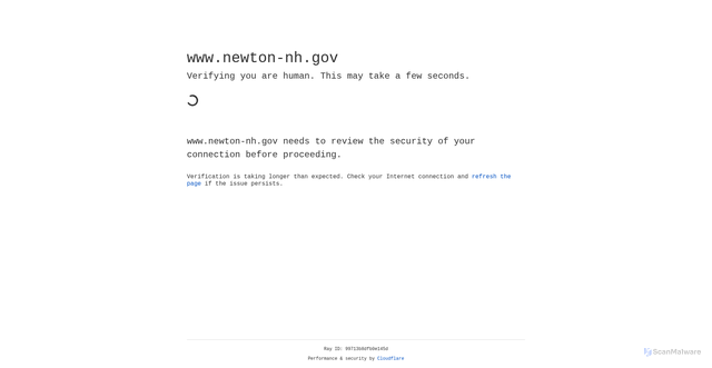 Security scan screenshot of https://www.newton-nh.gov/