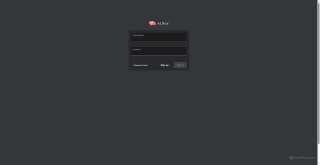Security scan screenshot of milkie.cc