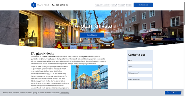 Security scan screenshot of https://taplan-knivsta.se