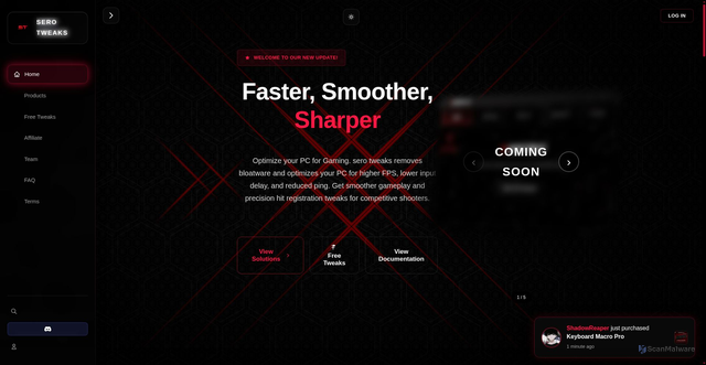 Security scan screenshot of https://serotweakswebsite.pages.dev/