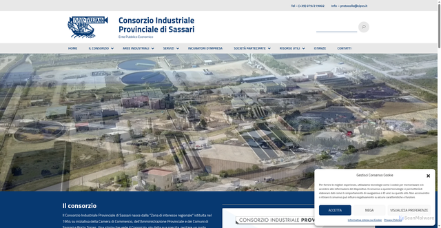 Security scan screenshot of https://www.cipsassari.it/