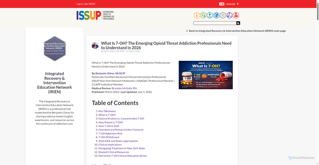 Security scan screenshot of https://www.issup.net/node/33941