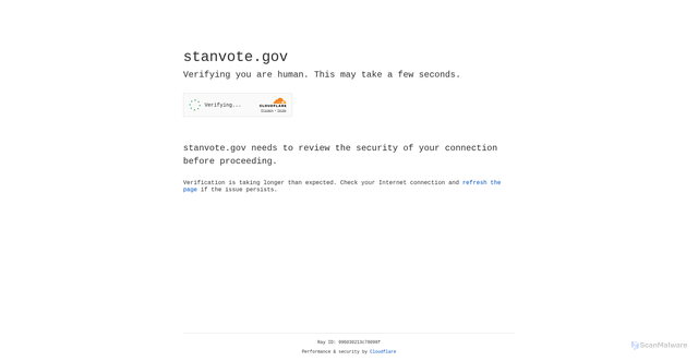 Security scan screenshot of https://stanvote.gov/