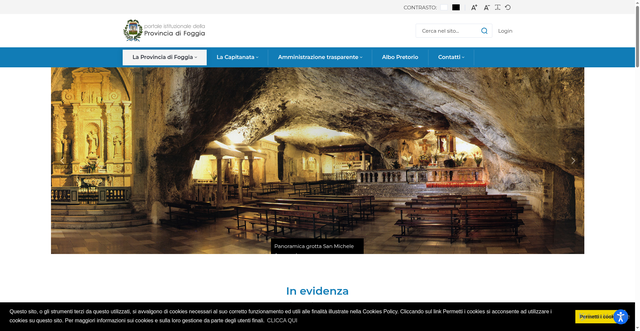 Security scan screenshot of https://www.provincia.foggia.it/
