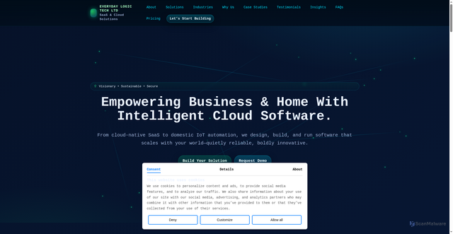 Security scan screenshot of https://everydaylogictech.pages.dev/
