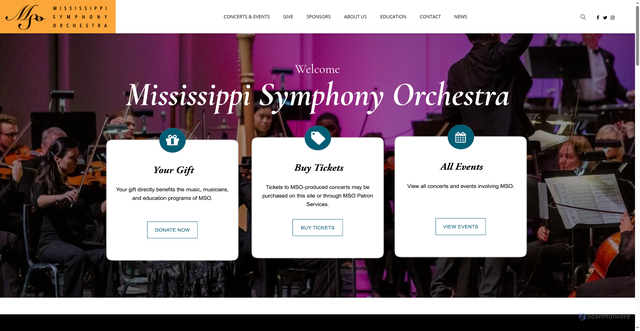 Security scan screenshot of https://msorchestra.com/