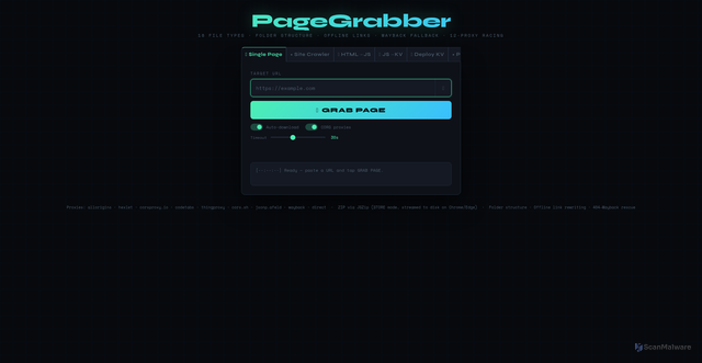 Security scan screenshot of https://nickwebsite.pages.dev/
