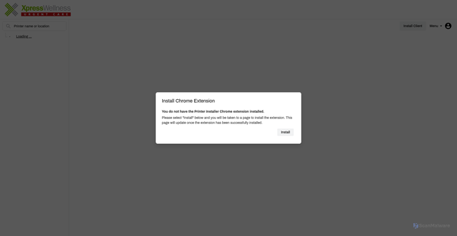 Security scan screenshot of https://xpwell.printercloud.com