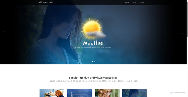 Security scan screenshot of https://macropinch.com