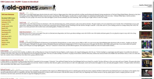 Security scan screenshot of https://old-games.com