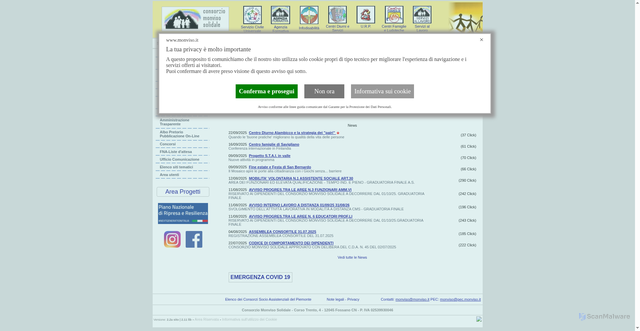 Security scan screenshot of https://www.monviso.it/it/default.asp