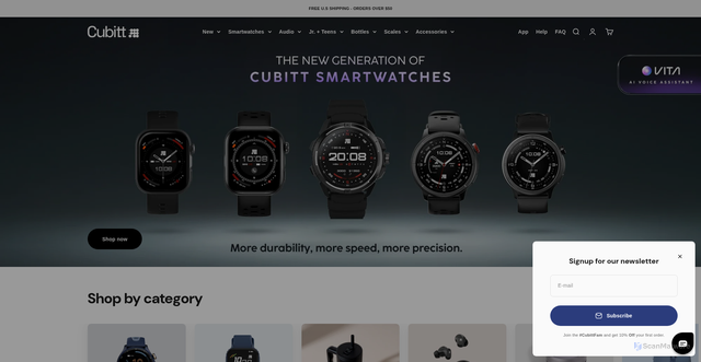 Security scan screenshot of https://cubittofficial.com