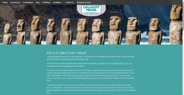 Security scan screenshot of https://www.collacutt-travel.com/blog/why-is-it-called-easter-island